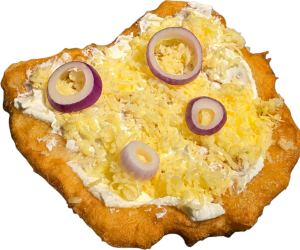 Lángos with Cheese
